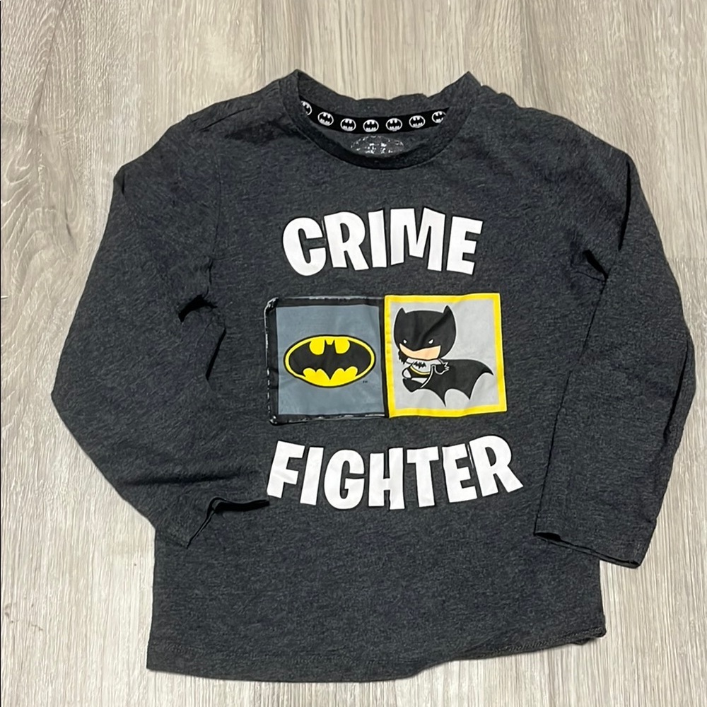 Kids Batman Crime Fighter Shirt - Black
